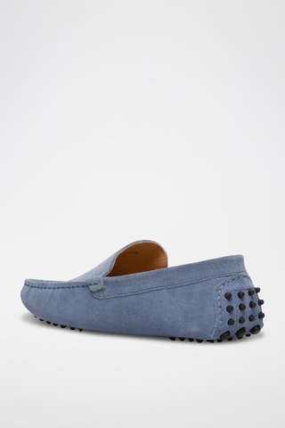 Mocassins en nubuck Cambridge - Bleu