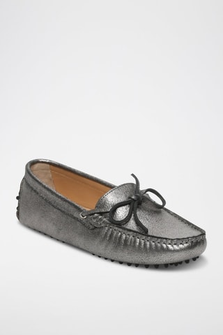 Mocassins en cuir Kate - Gris