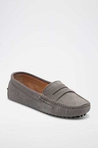 Mocassins en nubuck Thandie - Gris