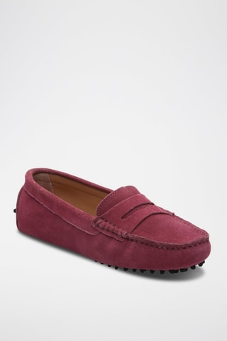 Mocassins en nubuck - Violet