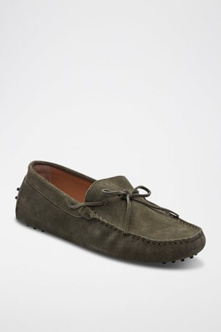 Mocassins en nubuck Johnny - Vert