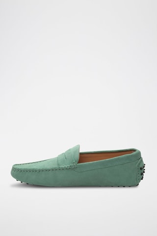 Mocassins en nubuck Wales - Vert