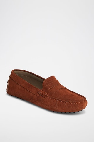 Mocassins en nubuck Thandie - Marron