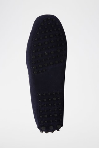 Mocassins en croûte de cuir Drake - Bleu