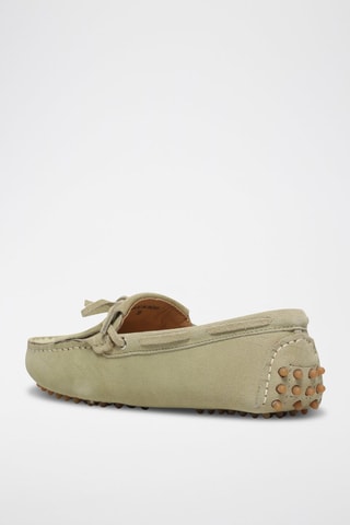 Mocassins en croûte de cuir Powys - Vert