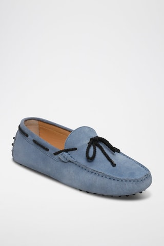 Mocassins en nubuck York - Bleu