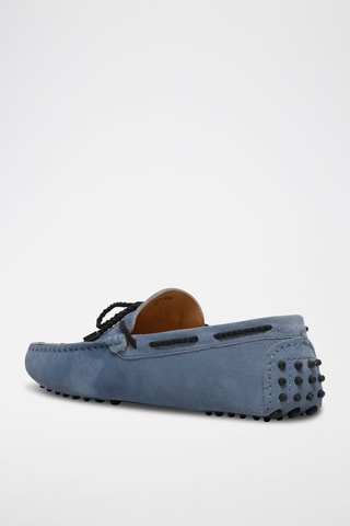 Mocassins en nubuck York - Bleu