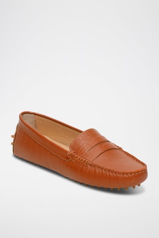 Mocassins en cuir Thandie - Marron