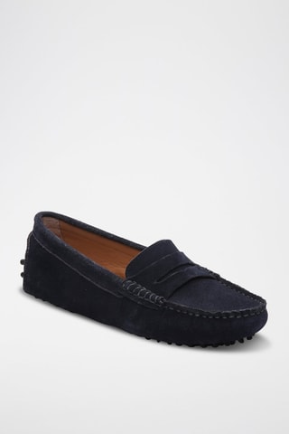Mocassins en nubuck Thandie - Bleu