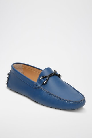Mocassins en cuir nappa Tom - Bleu