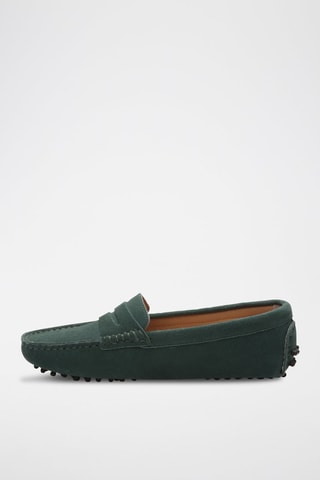 Mocassins en nubuck Deira - Vert