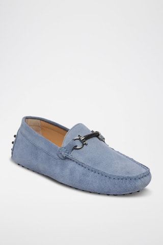 Mocassins en nubuck Trenton - Bleu