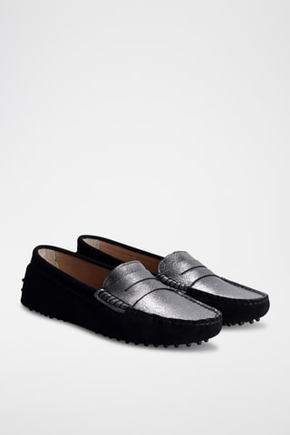 Mocassins en nubuck Thandie - Noir
