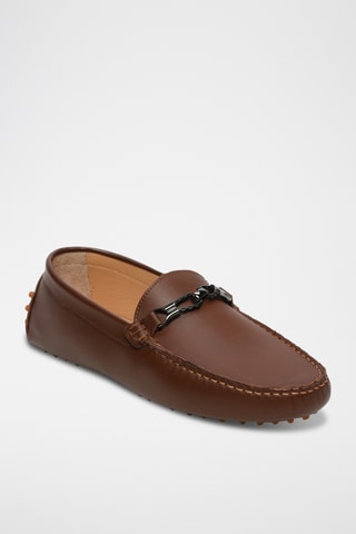 Mocassins en cuir nappa Kurt - Marron