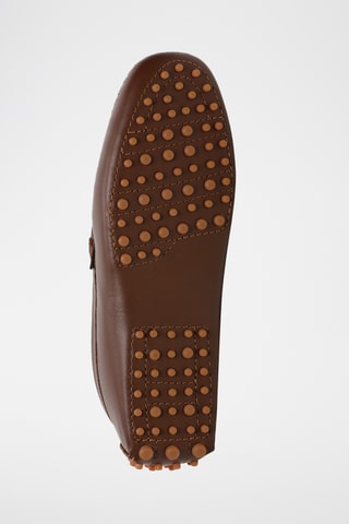 Mocassins en cuir nappa Kurt - Marron