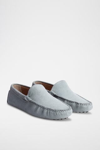 Mocassins en nubuck Colin - Bleu
