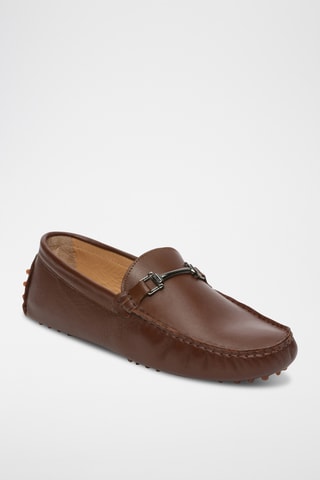 Mocassins en cuir nappa Harold - Marron