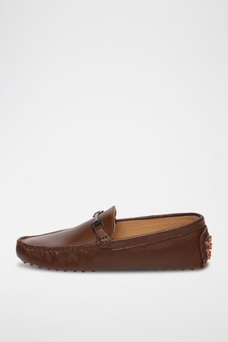 Mocassins en cuir nappa Harold - Marron