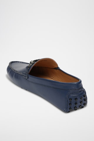 Mocassins en cuir nappa Felix - Bleu
