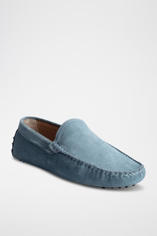 Mocassins en nubuck Colin - Bleu
