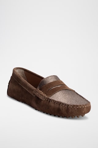 Mocassins en nubuck Thandie - Camel
