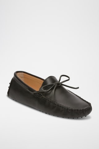 Mocassins en cuir Johnny - Noir