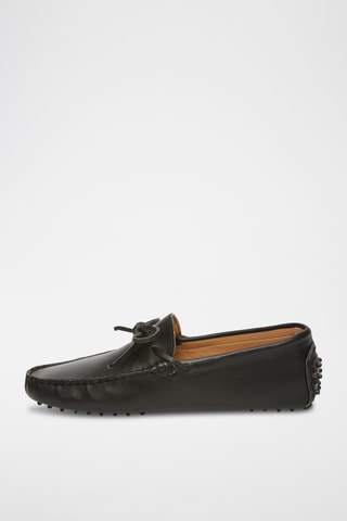 Mocassins en cuir Johnny - Noir