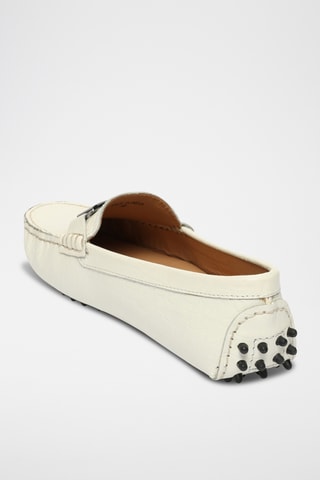 Mocassins en cuir Bandy - Blanc