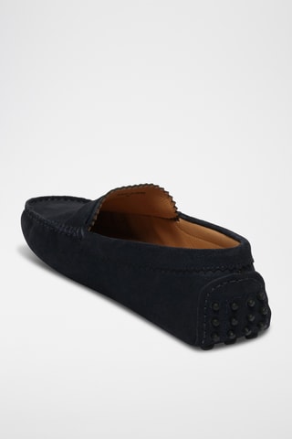 Mocassins en nubuck Dennis - Bleu