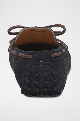 Chaussures bateau en nubuck Tivaro - Bleu