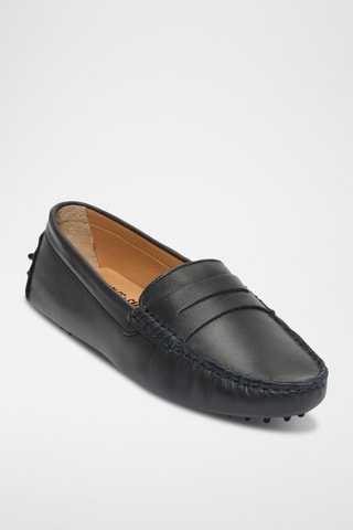 Mocassins en cuir Thandie - Bleu
