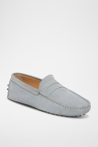 Mocassins en nubuck Dennis - Bleu