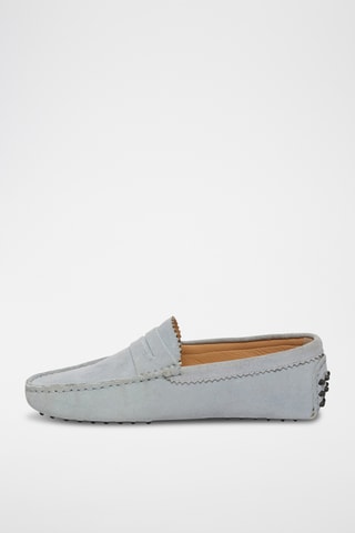 Mocassins en nubuck Dennis - Bleu