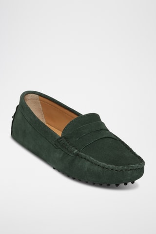 Mocassins en nubuck Deira - Vert