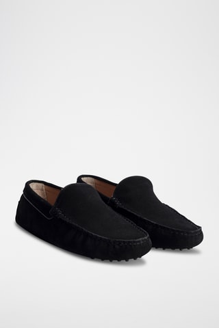 Mocassins en cuir nappa Hubert - Noir
