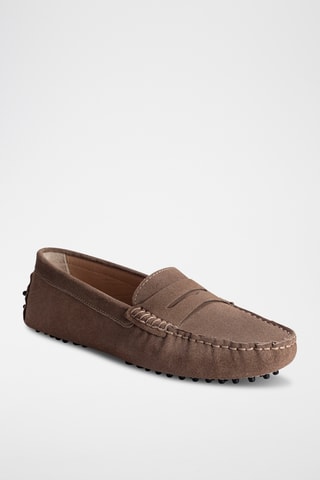 Mocassins en nubuck Thandie - Rose