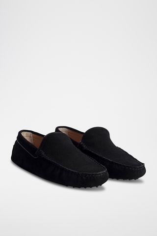 Mocassins en nubuck Colin - Noir