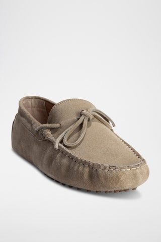 Mocassins en nubuck Johnny - Beige