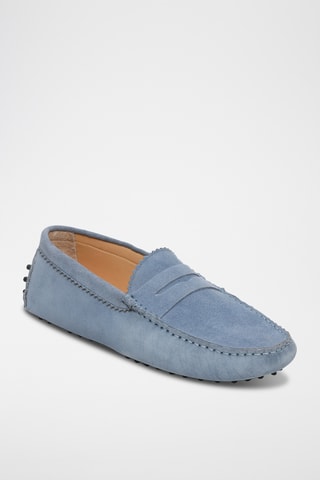 Mocassins en nubuck Dennis - Bleu