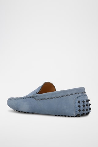 Mocassins en nubuck Dennis - Bleu