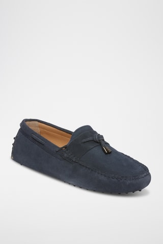 Chaussures bateau en nubuck Finn - Bleu
