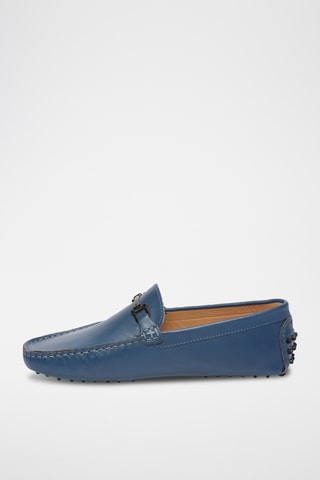 Mocassins en cuir nappa Harold - Bleu