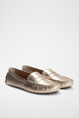 Mocassins en cuir nappa  Deira - Doré