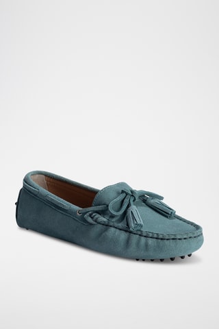 Chaussures bateau en nubuck Lily - Gris