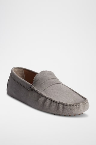 Mocassins en nubuck Lew - Gris