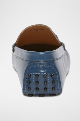 Mocassins en cuir nappa Luke - Bleu