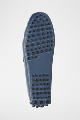 Mocassins en cuir nappa Luke - Bleu