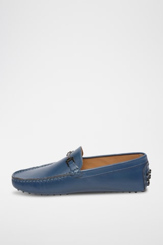 Mocassins en cuir nappa Luke - Bleu