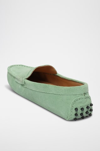 Mocassins en nubuck Thandie - Vert