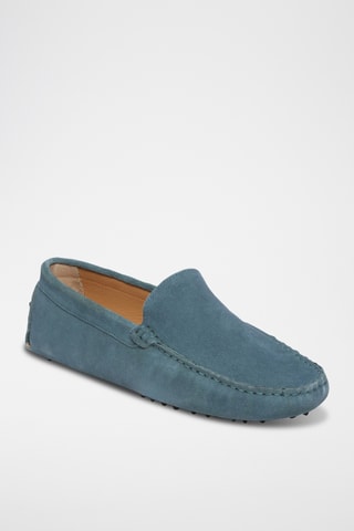 Mocassins en nubuck Cambridge - Bleu